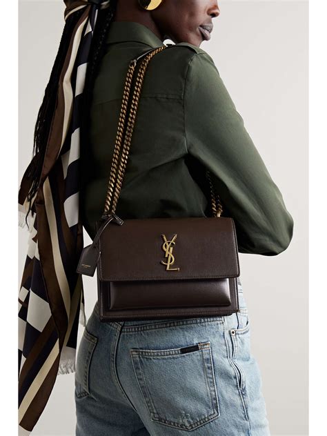 ysl sunset cocco|SAINT LAURENT Sunset medium leather shoulder bag .